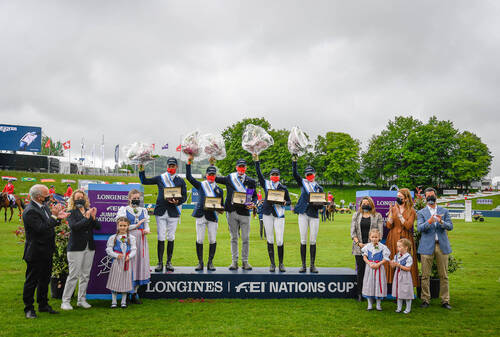 Hochspannender Longines FEI Nationenpreis mit Schweden als Sieger