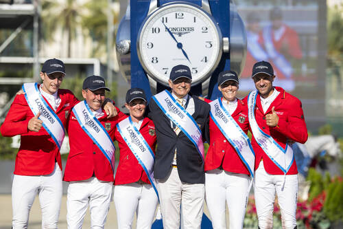 Team Germany winner of the Longines FEI Jumping Nations Cup Final 2023 in Barcelona