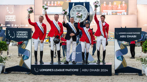 Germany wins the premiere of the Longines League of Nations™in Abu Dhabi