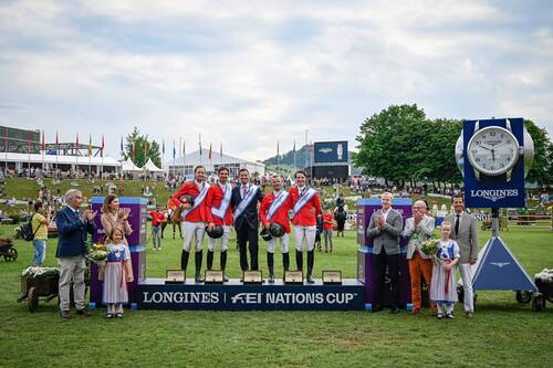 Switzerland wins the Longines FEI Jumping Nations Cup
